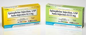 EpiPen authorized generic epinephrine auto-injector