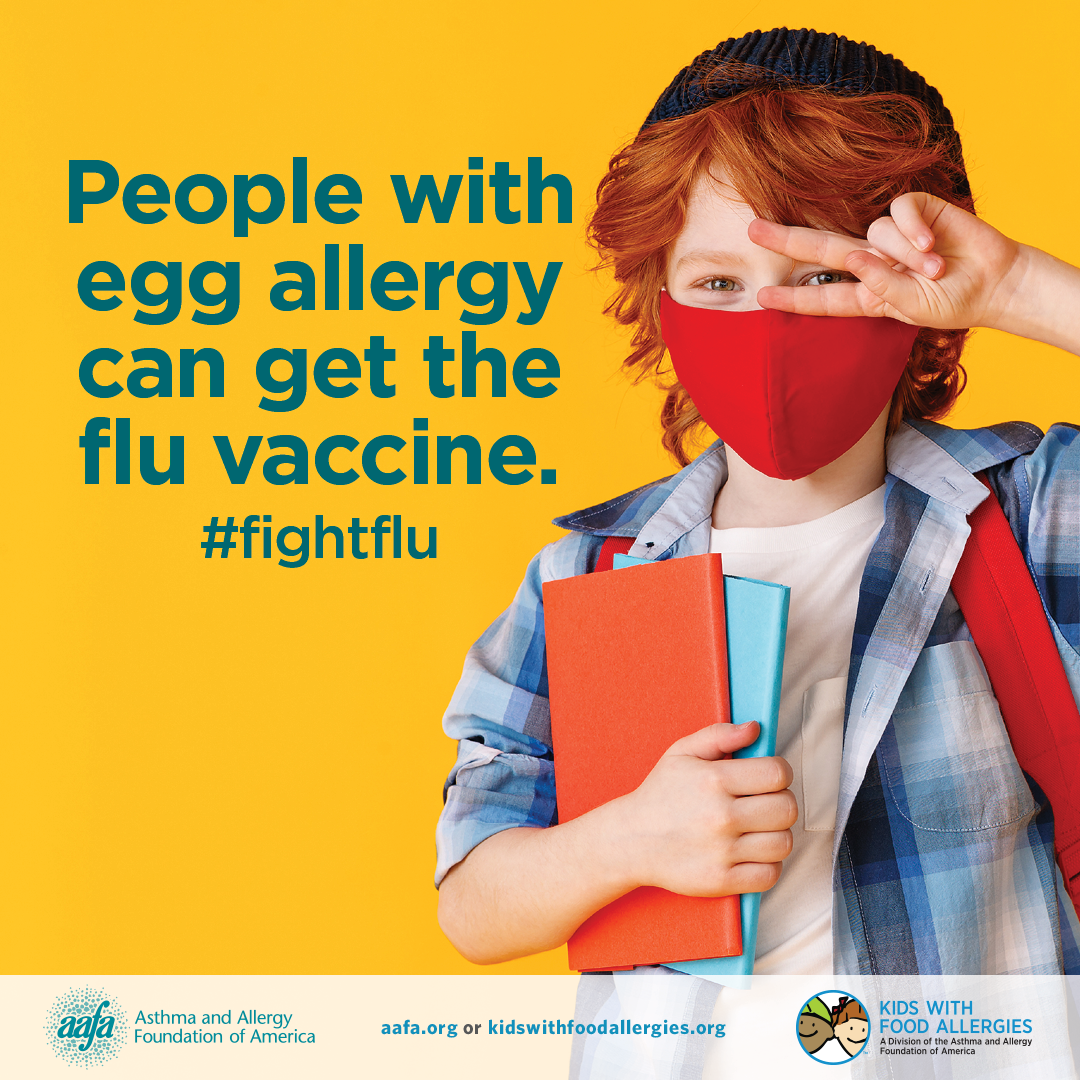 People with egg allergy can get the flu vaccine #FightFlu