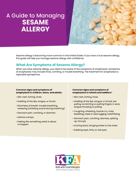 A Guide to Managing Sesame Allergy