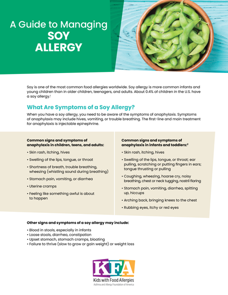 A Guide to Managing Soy Allergy