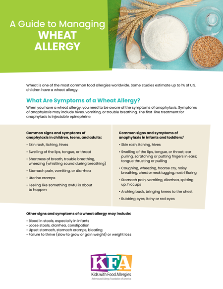 A Guide to Managing Wheat Allergy