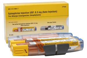 EpiPen authorized generic epinephrine auto-injector